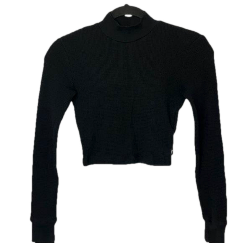 TNA Mock Neck Crop Top